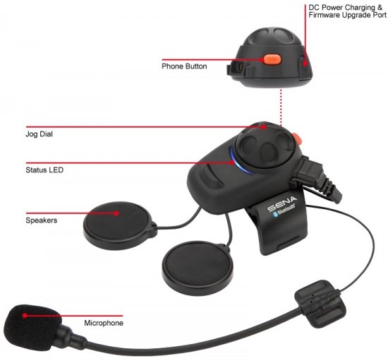 Sena sistema de anclaje microfono y casco SMH5/10