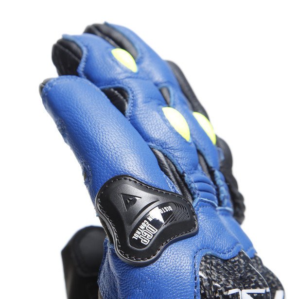 GUANTES DAINESE CARBON 4 SHORT racing blue/black/fluo yellow