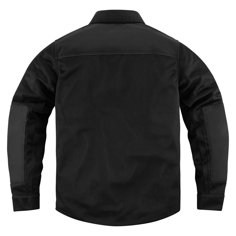 Camisa ICON UPSTATERIDING con protecciones negra
