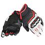 GUANTES DAINESE CARBON D1 SHORT LADY BLACK/WHITE/LAVA RED