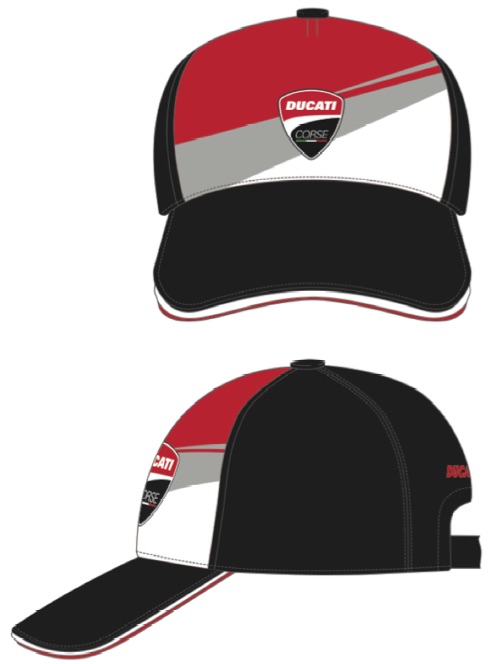 Gorra DUCATI badge patch negra