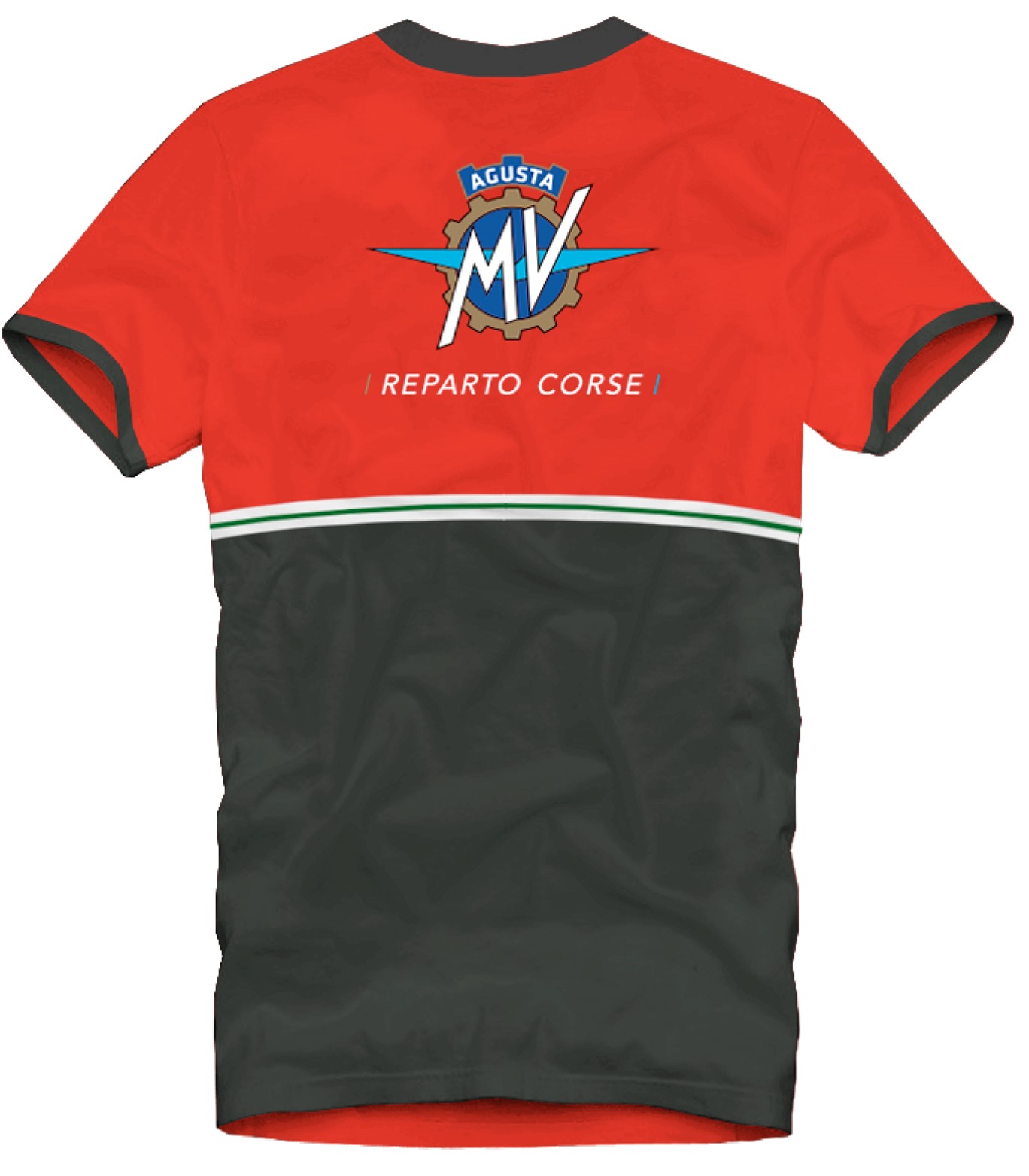 Camiseta MV AGUSTA roja/negra
