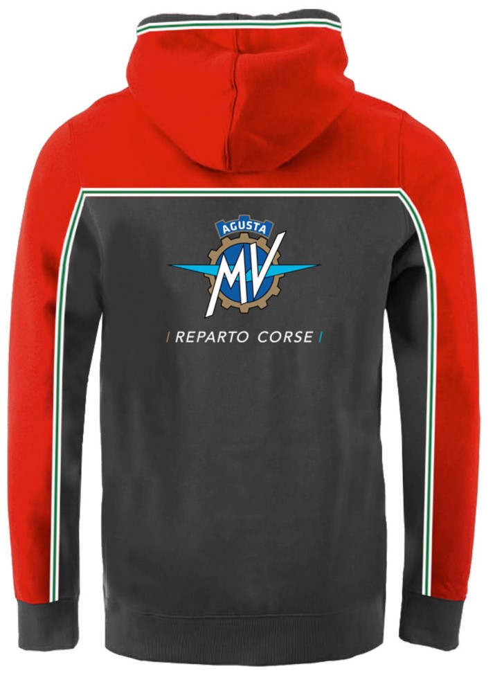 Sudadera MV AGUSTA negra/roja