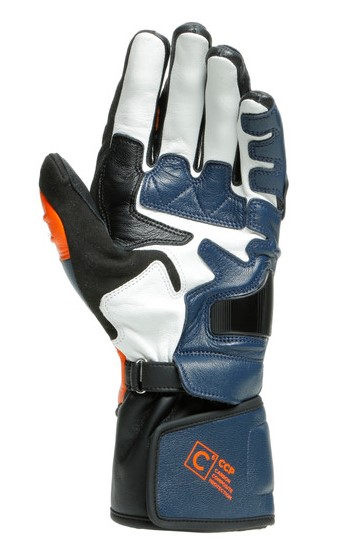 Guantes DAINESE CARBON 3 largos black-iris/flame-orange/fluo-red