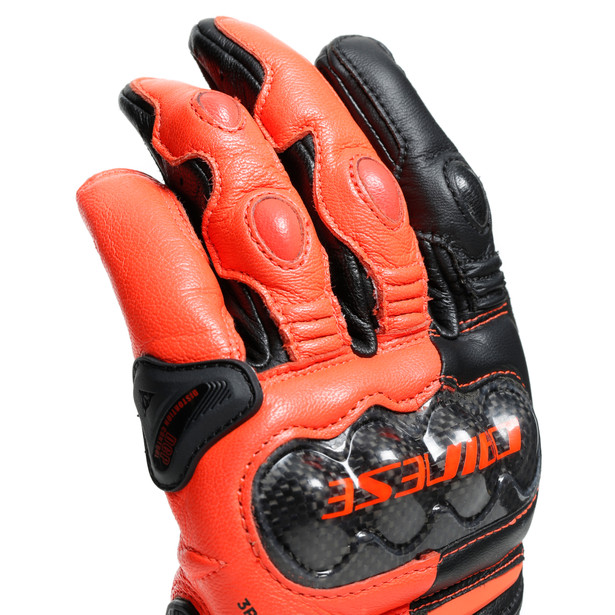 Guantes DAINESE CARBON 3 cortos black/fluo-red