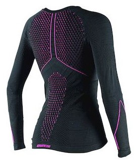 Camiseta DAINESE D-Core Thermo  Lady manga larga black/fuxia