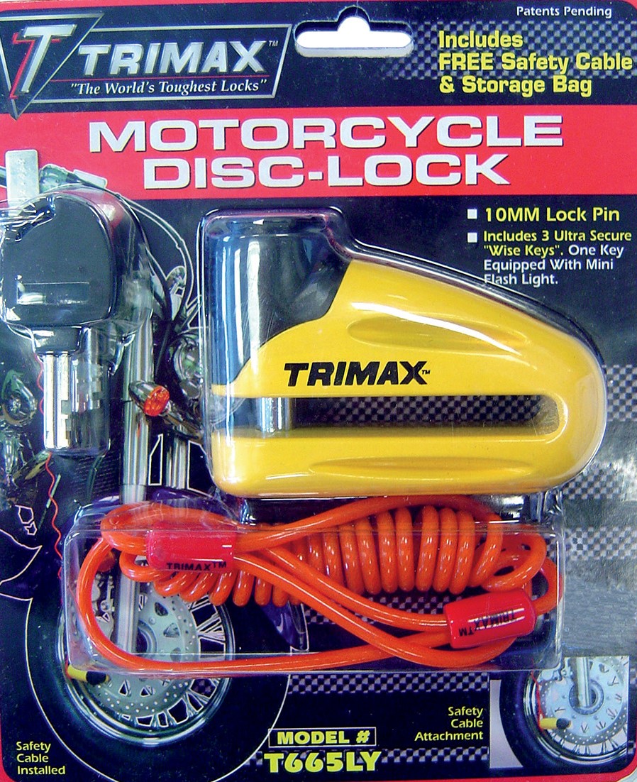 Traba Disco Trimax c/Alarma Amarillo 10mm (copia)