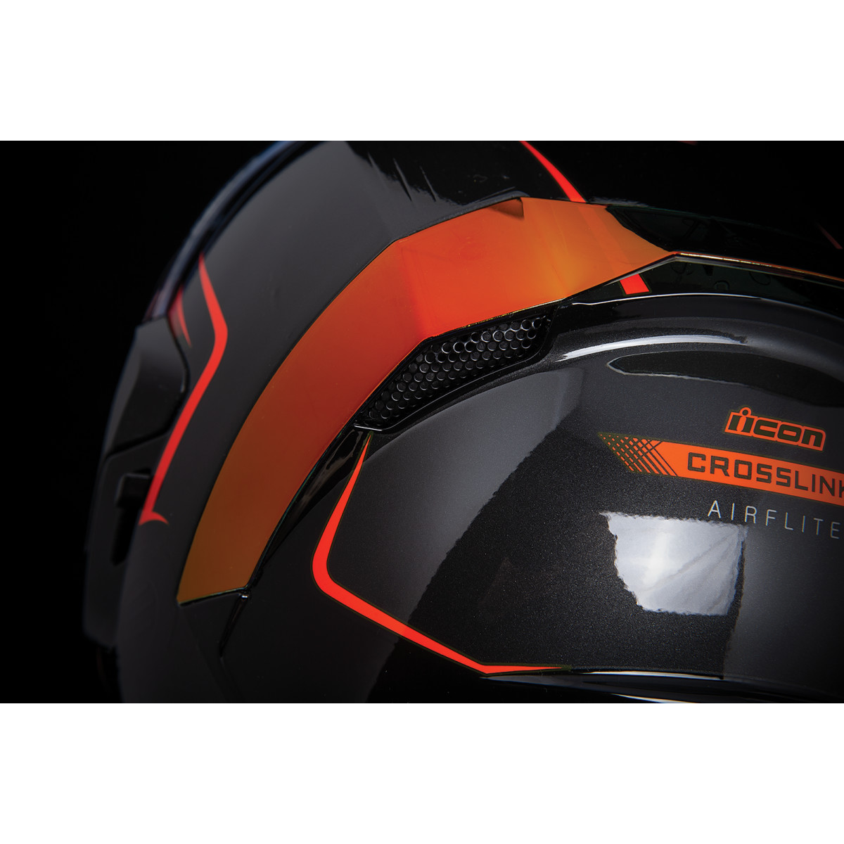 ICON Airflite CROSSLINK black/orange