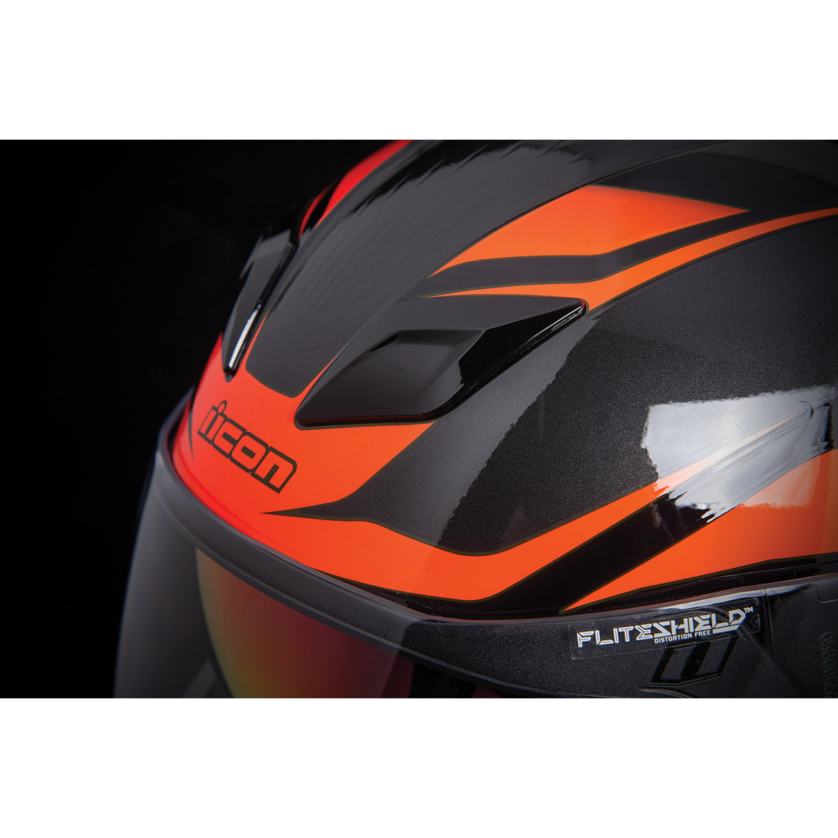 ICON Airflite CROSSLINK black/orange