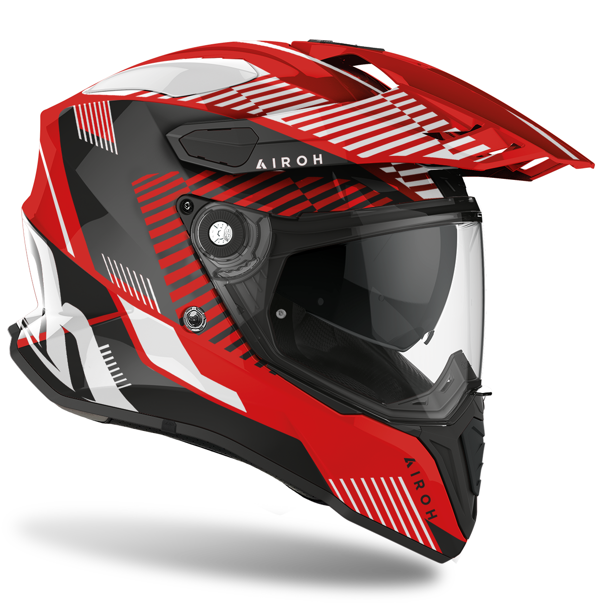 CASCO AIROH COMMANDER BOOST RED GLOSS