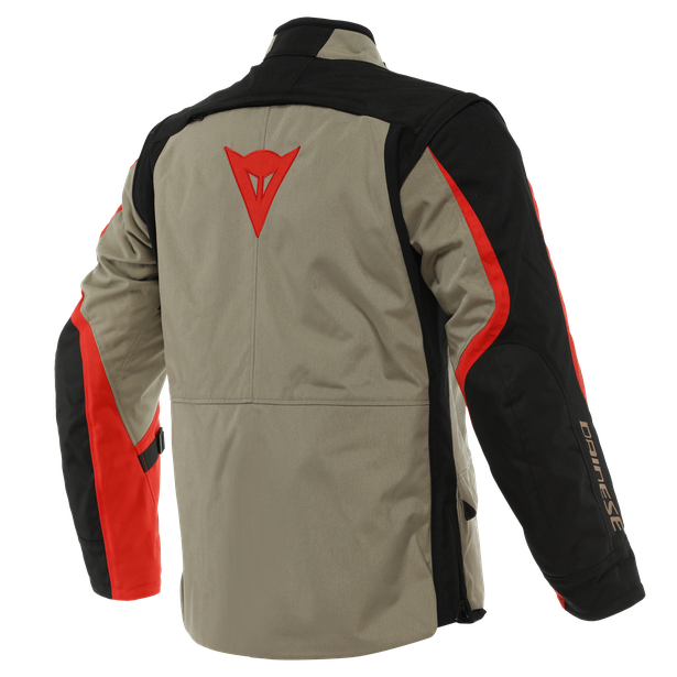 CHAQUETA DAINESE ALLIGATOR WALNUT/BLACK/LAVA RED