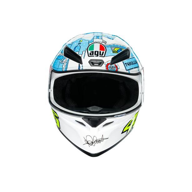CASCO AGV K-1 TOP ROSSI WINTER TEST 2017