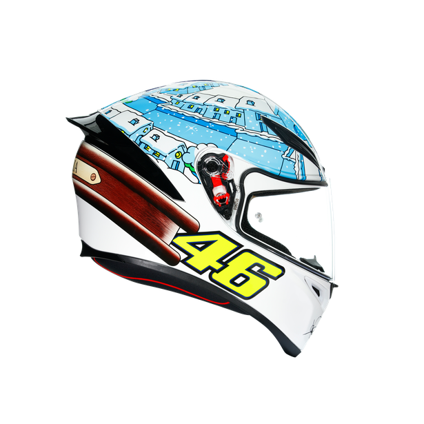 CASCO AGV K-1 TOP ROSSI WINTER TEST 2017