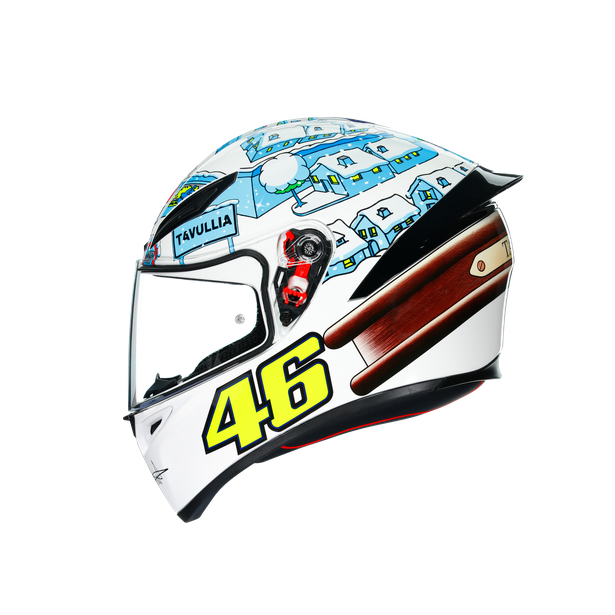 CASCO AGV K-1 TOP ROSSI WINTER TEST 2017