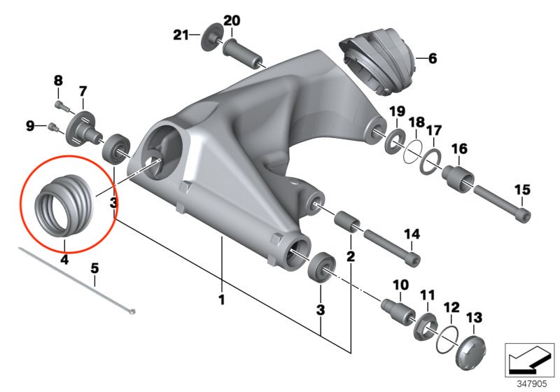 Fuelle de goma largo cardan R1200