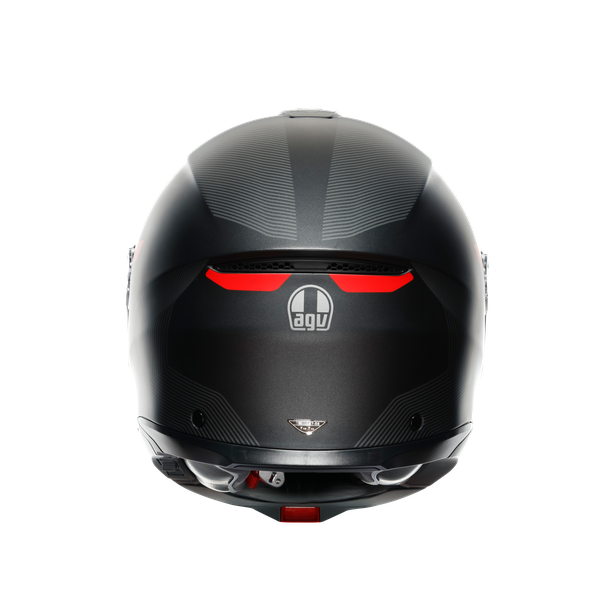 CASCO AGV TOURMODULAR FREQUENCY MATT GUNMETAL/RED