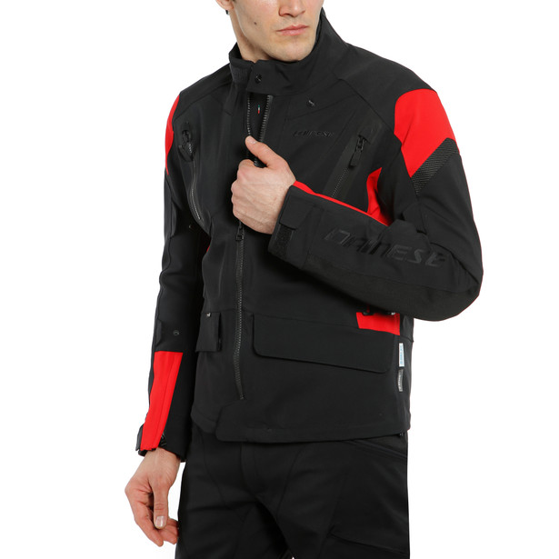 CHAQUETA DAINESE D-DRY TONALE BLACK/LAVA RED/BLACK