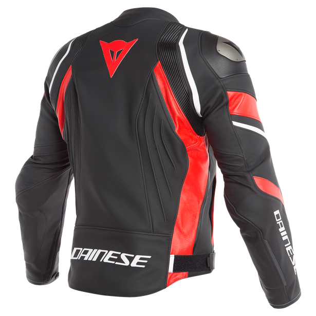 Chaqueta DAINESE AVRO 4 black matt/lava red/white