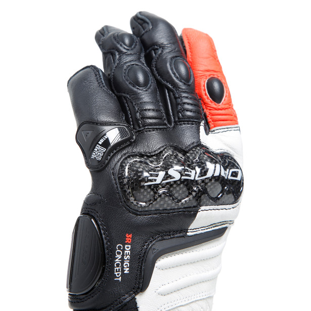 GUANTES DAINESE CARBON 4 LONG LADY black/white/fluo-red