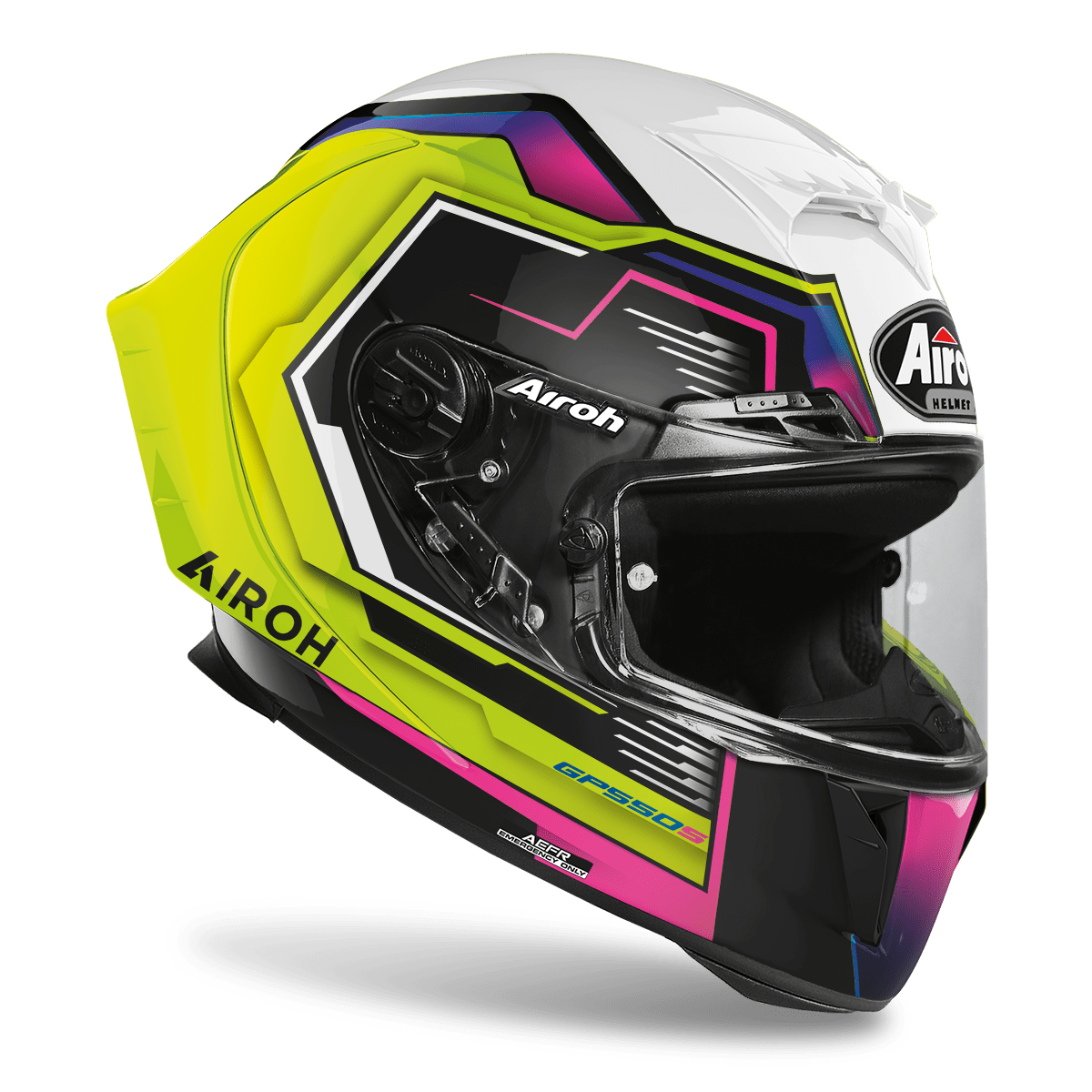 CASCO AIROH GP550 S RUSH multicolor gloss