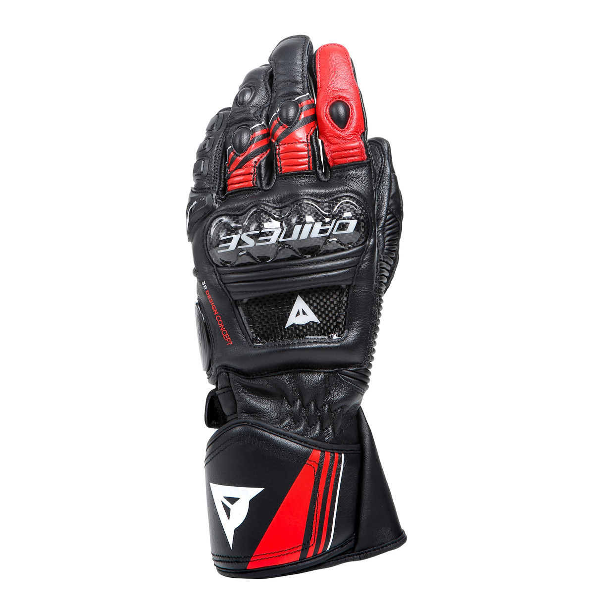 GUANTES DAINESE DRUID 4 black/lava-red/white