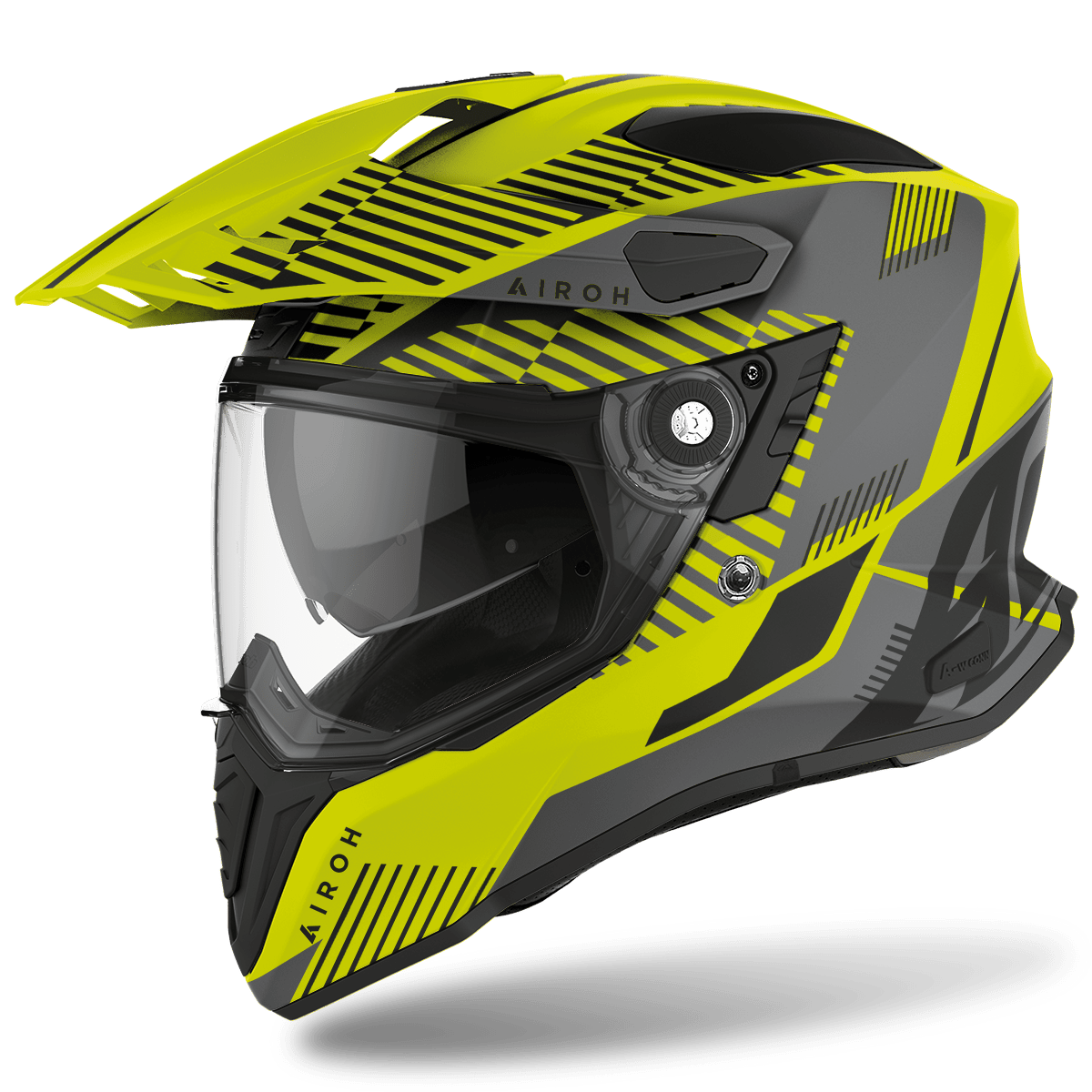 CASCO AIROH COMMANDER BOOST YELLOW MATT