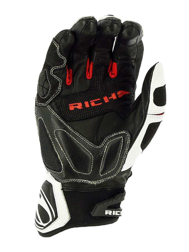 GUANTES RICHA  STEALTH WHITE/BLACK/RED