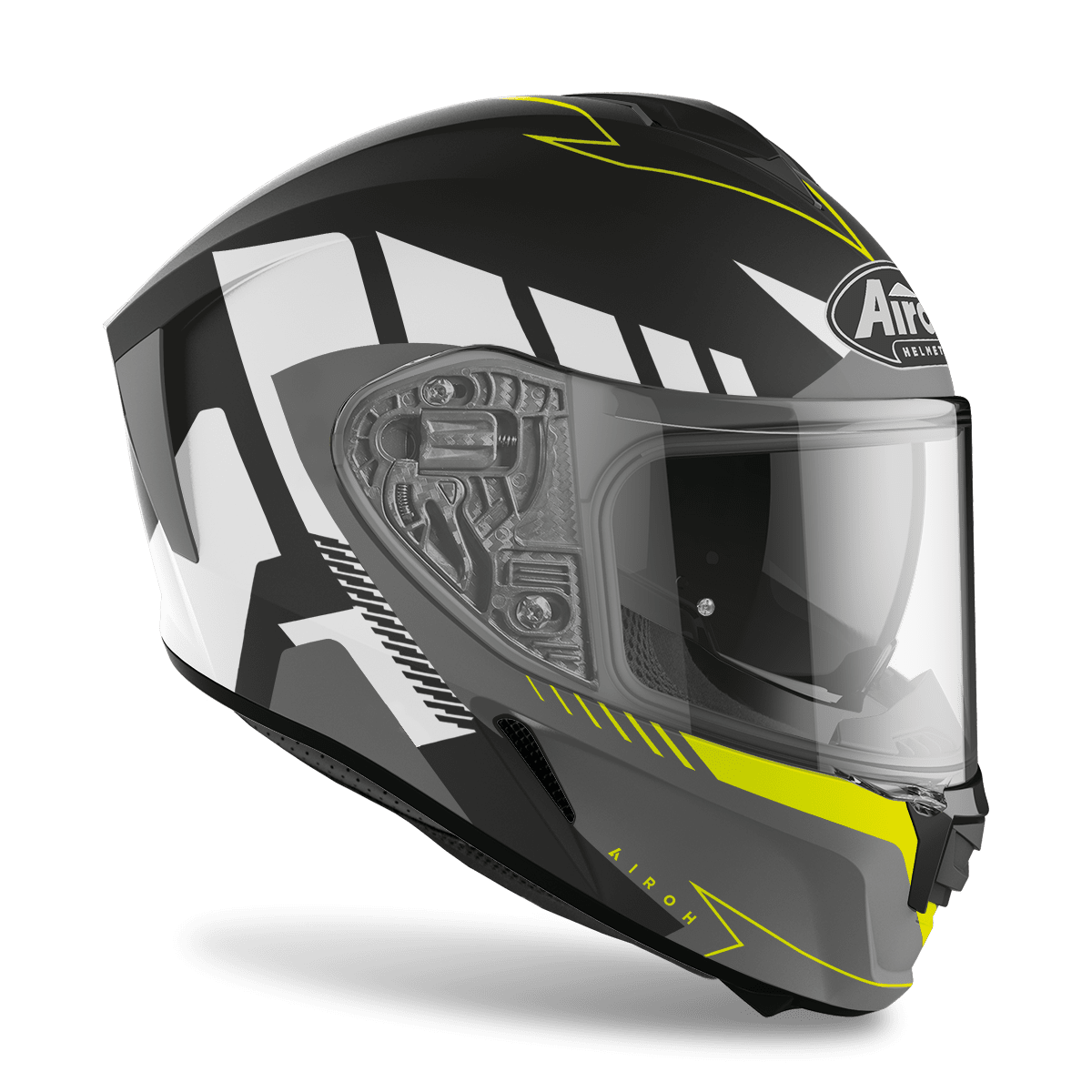 CASCO AIROH SPARK RISE black matt/yellow