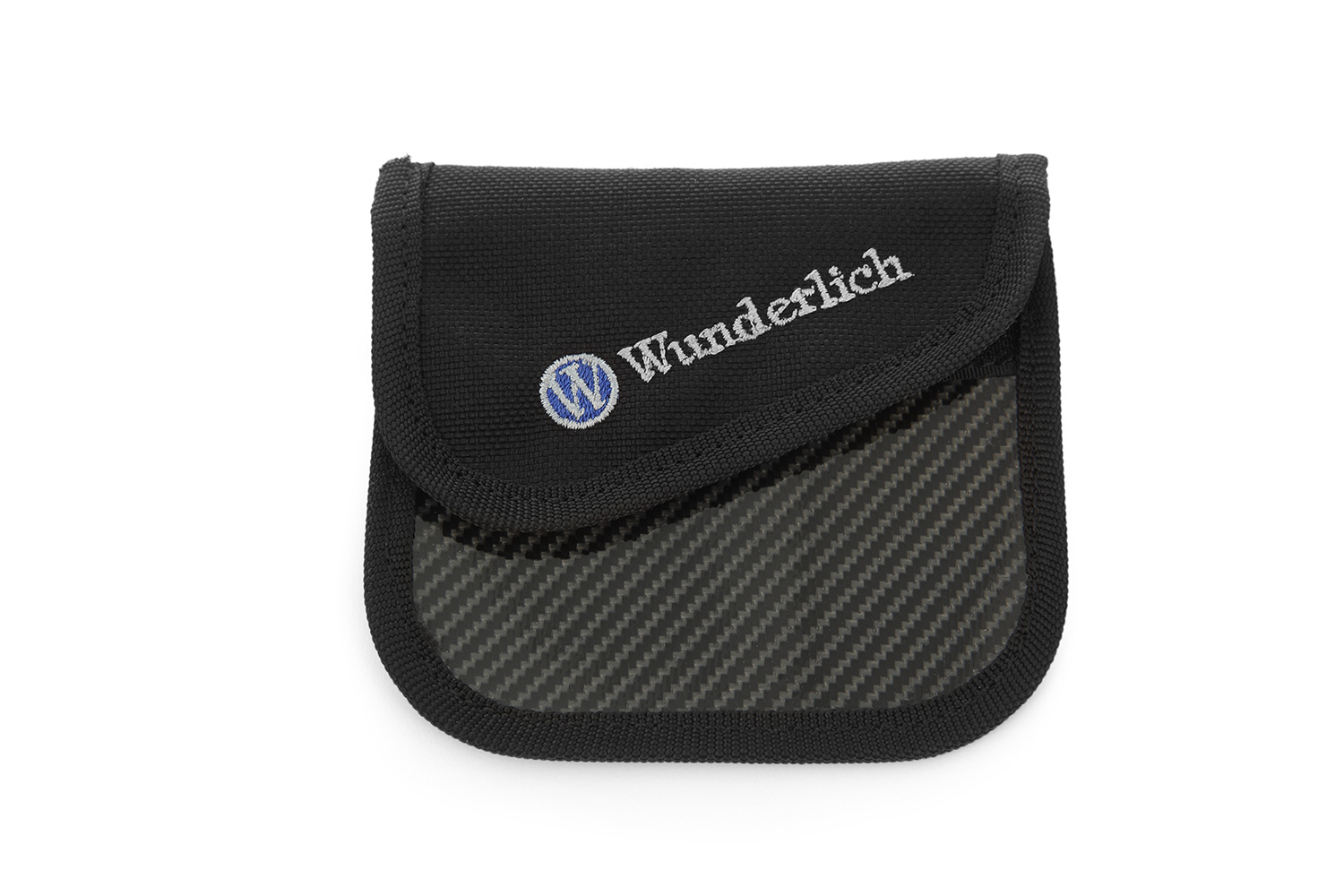 FUNDA WUNDERLICH p/LLAVE anti-RFID aspecto carbono