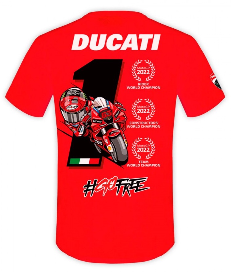 CAMISETA DUCATI PECCO BAGNAIA red