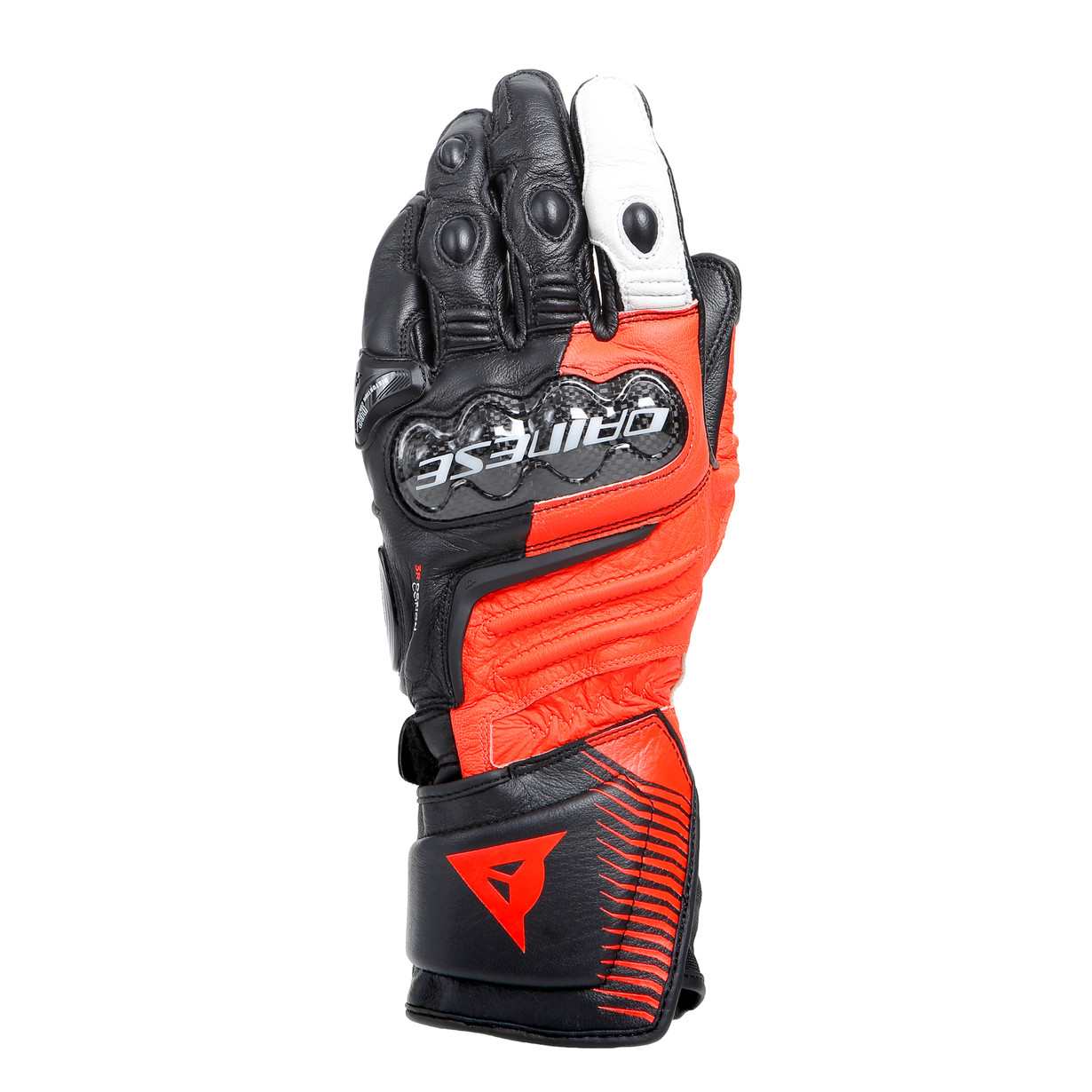 GUANTES DAINESE CARBON 4 LONG black/fluo red/white