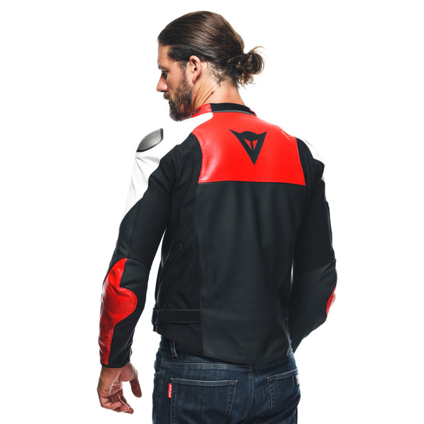 CHAQUETA DAINESE SPORTIVA black matt/lava red/white