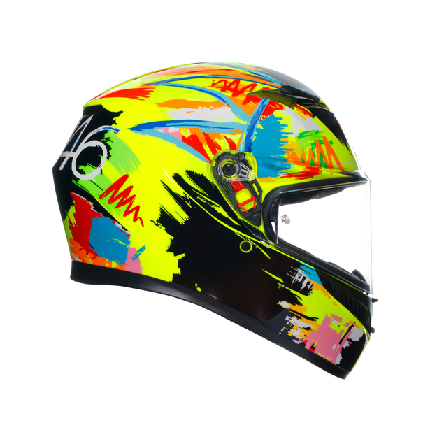 CASCO AGV K-3 E2206 ROSSI WINTER TEST 2019