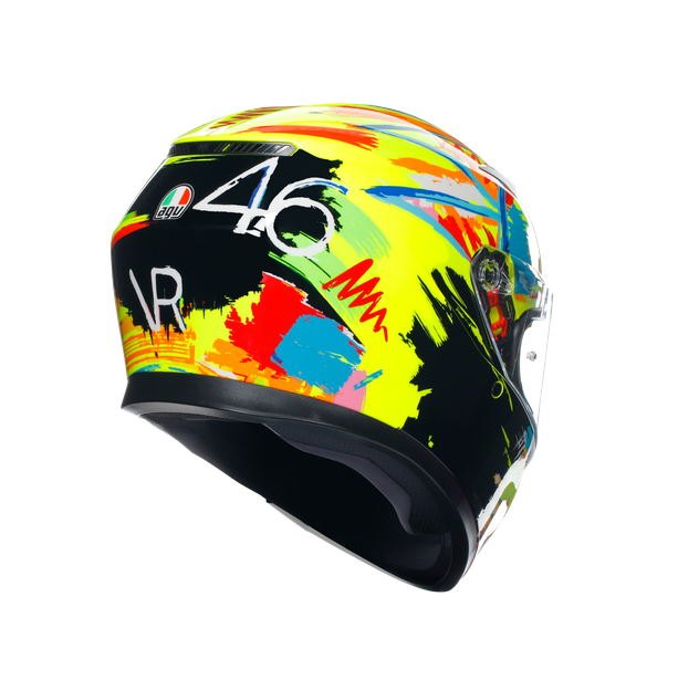 CASCO AGV K-3 E2206 ROSSI WINTER TEST 2019