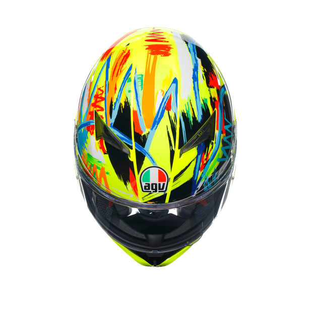 CASCO AGV K-3 E2206 ROSSI WINTER TEST 2019