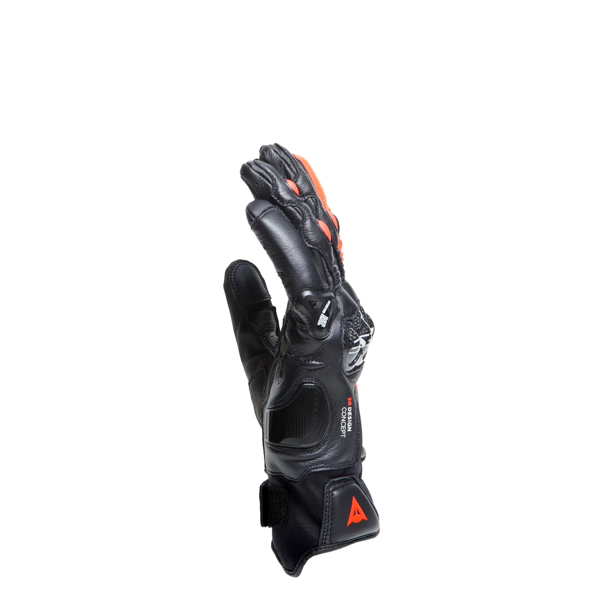 GUANTES DAINESE CARBON 4 SHORT black/fluo red