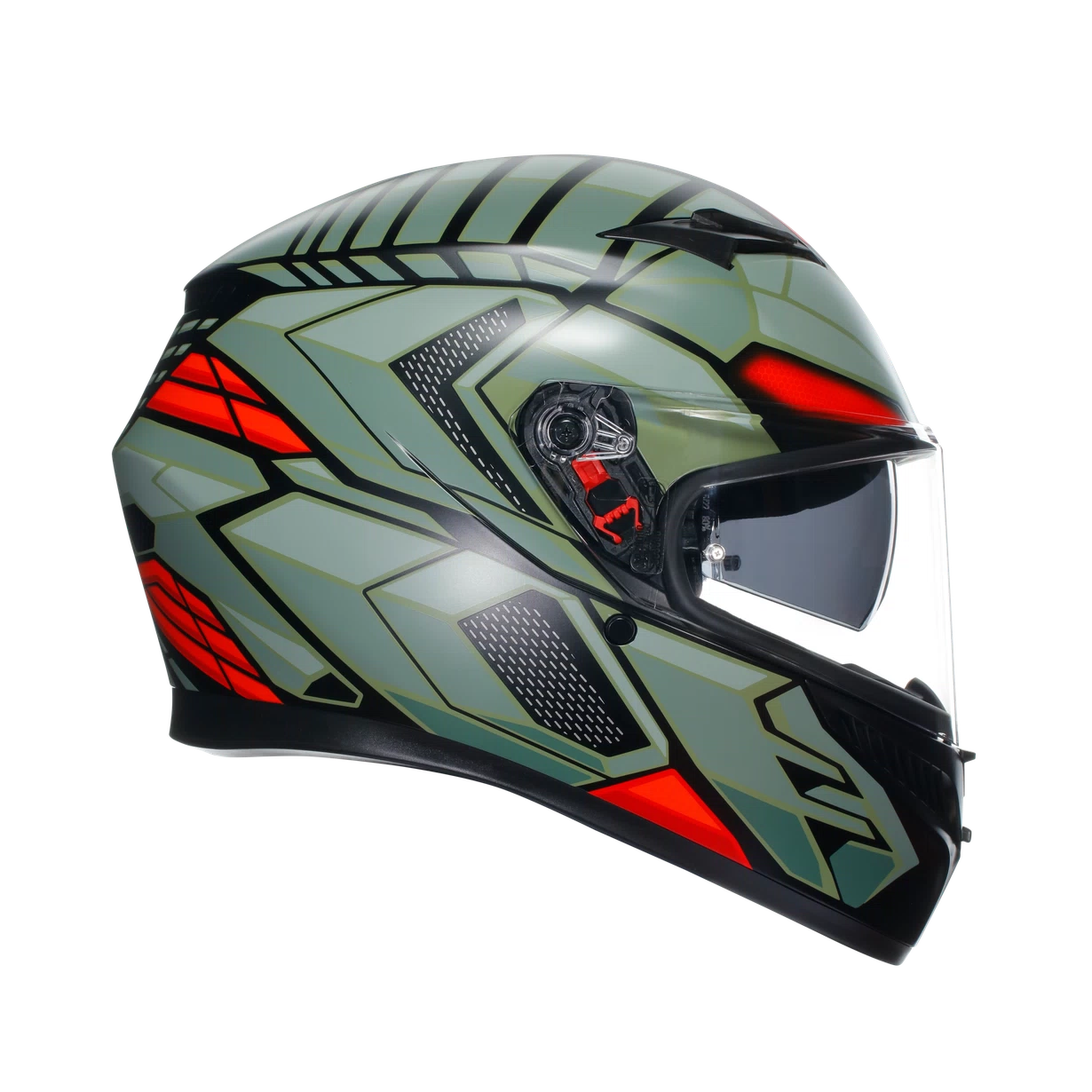 CASCO AGV K-3 E2206 DECEPT matt black/green/red