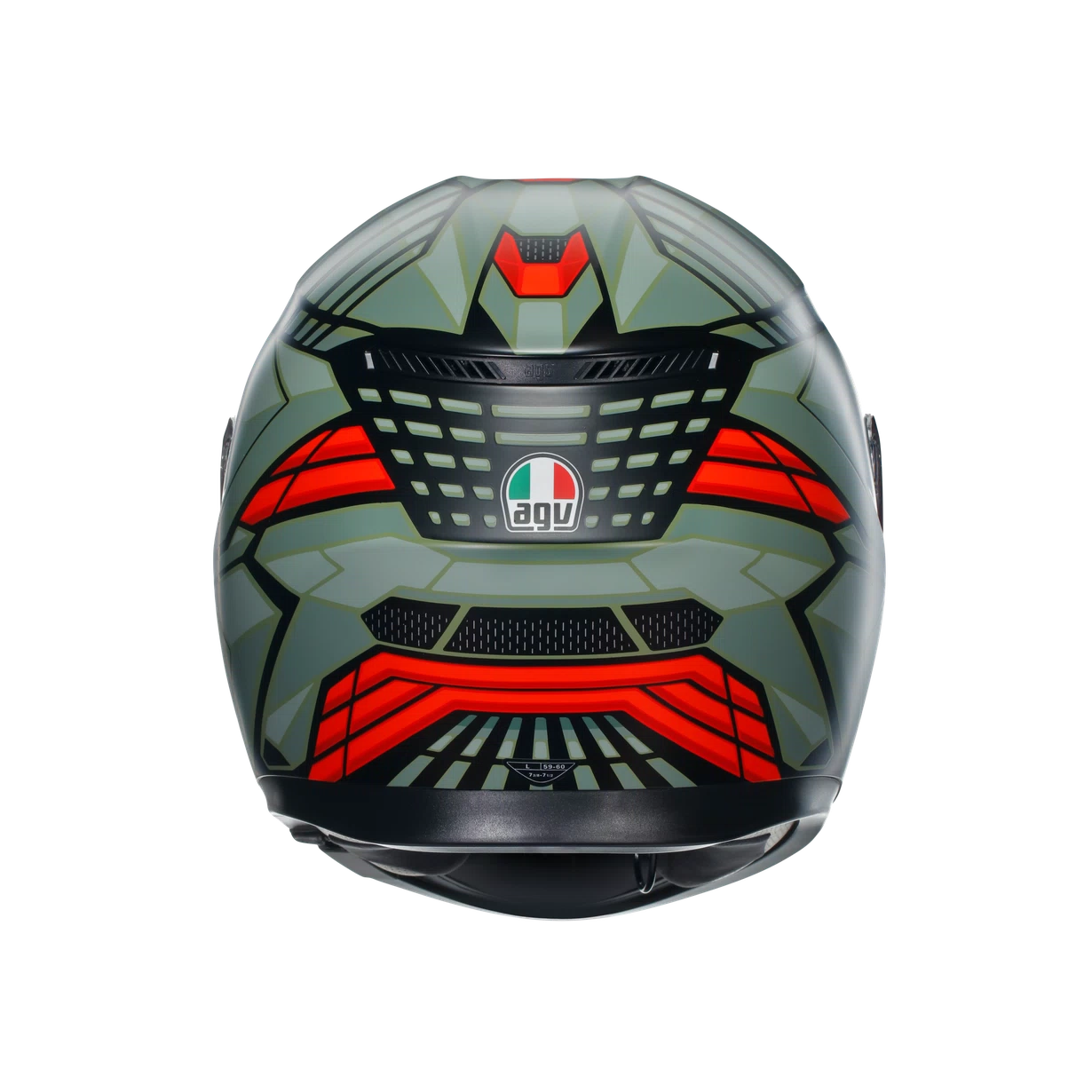 CASCO AGV K-3 E2206 DECEPT matt black/green/red
