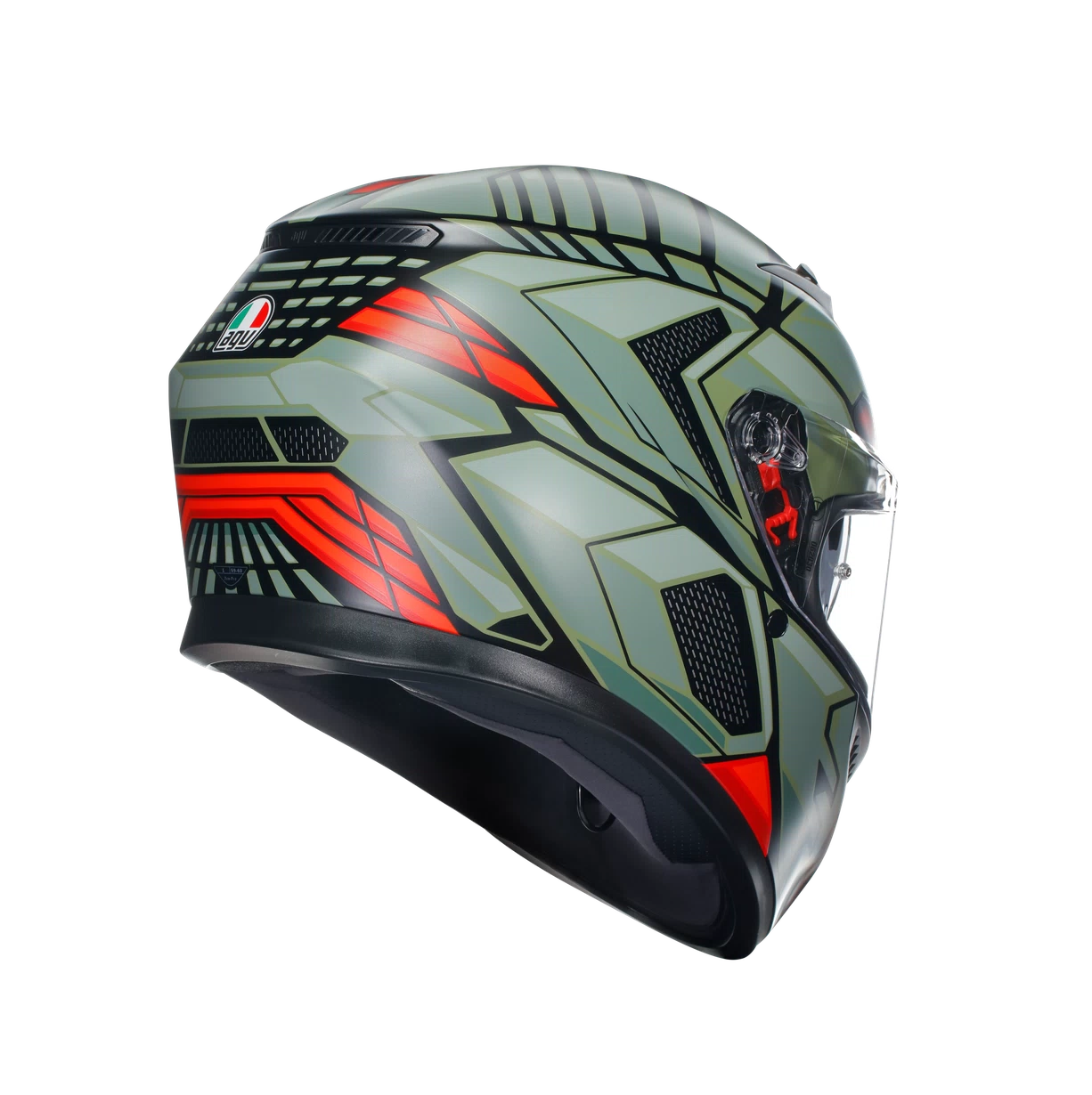 CASCO AGV K-3 E2206 DECEPT matt black/green/red