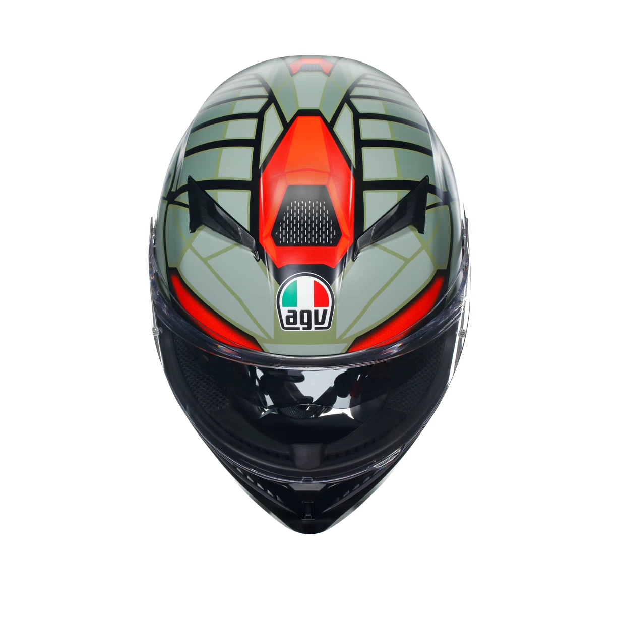 CASCO AGV K-3 E2206 DECEPT matt black/green/red