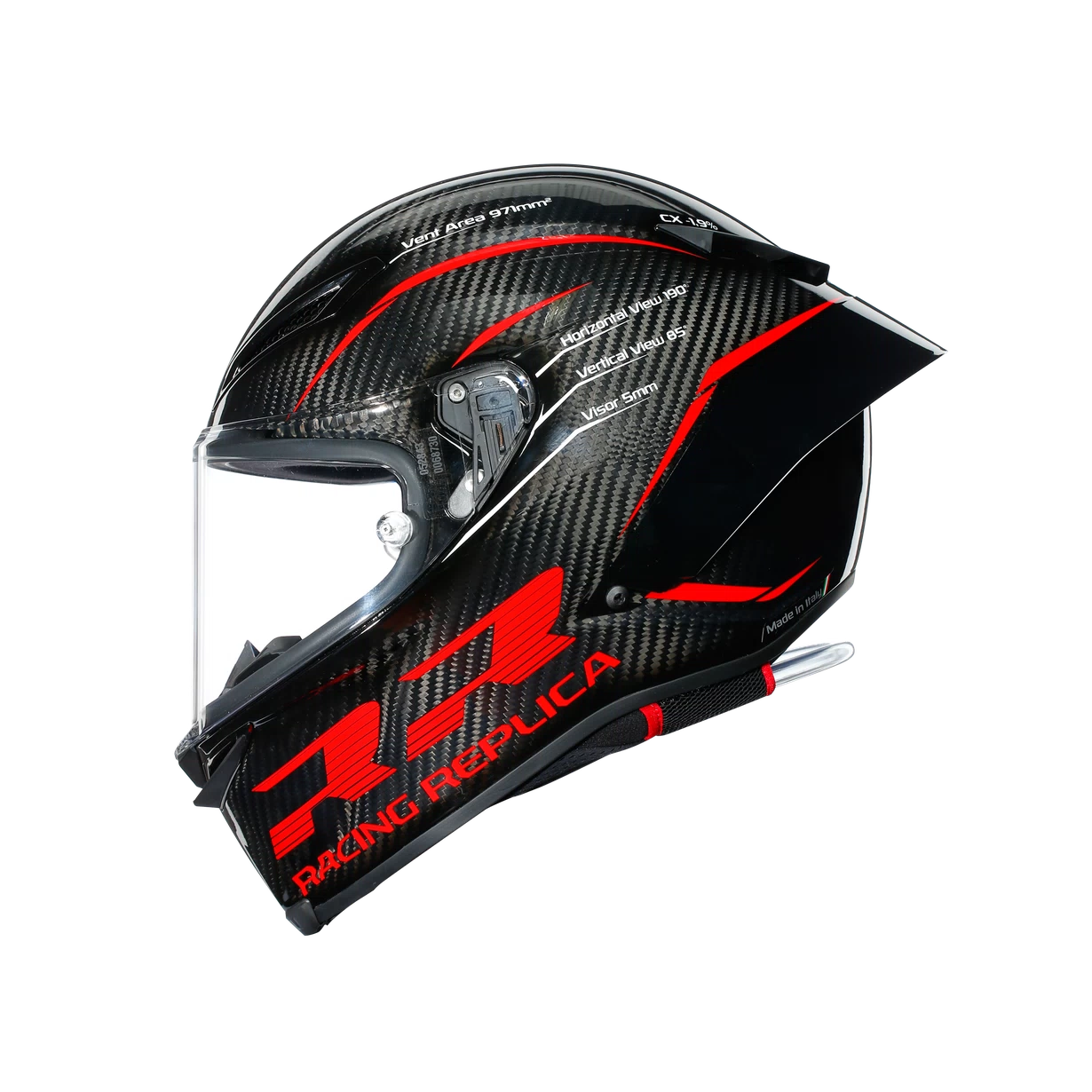 CASCO AGV PISTA GP RR E2206 DOT Performance carbon/red