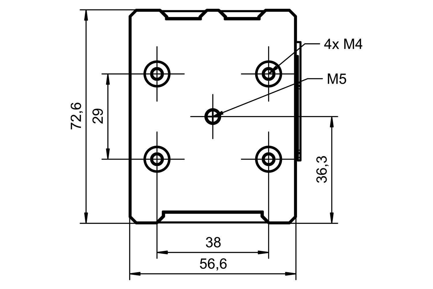 CAJA WUNDERLICH p/CARGA USB SP Connect