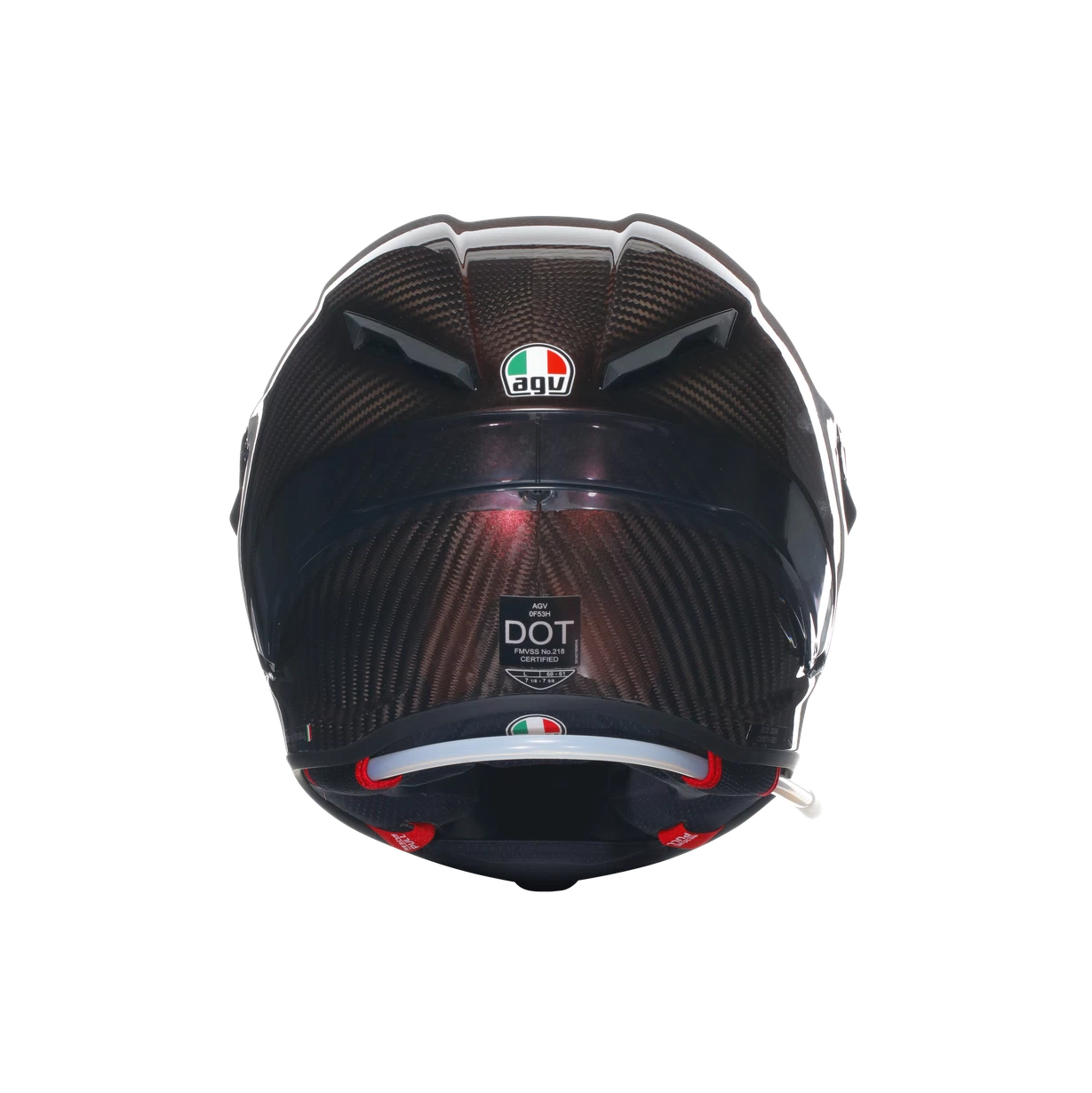 CASCO AGV PISTA GP RR E2206 DOT MONO-red carbon