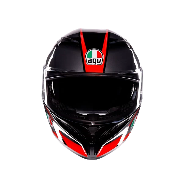 CASCO AGV K-3 E2206 STRIGA black/grey/red