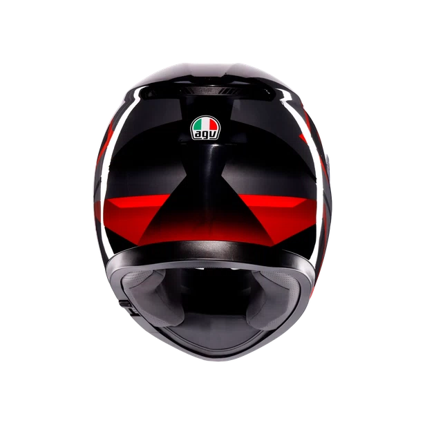 CASCO AGV K-3 E2206 STRIGA black/grey/red