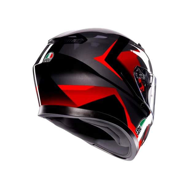 CASCO AGV K-3 E2206 STRIGA black/grey/red