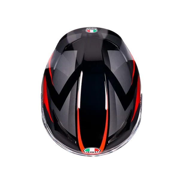 CASCO AGV K-3 E2206 STRIGA black/grey/red