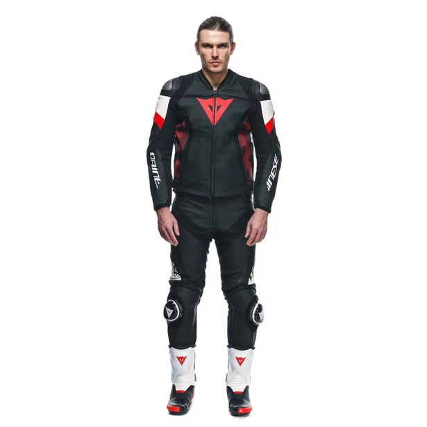 CHAQUETA DAINESE AVRO 5 black/red-lava/white