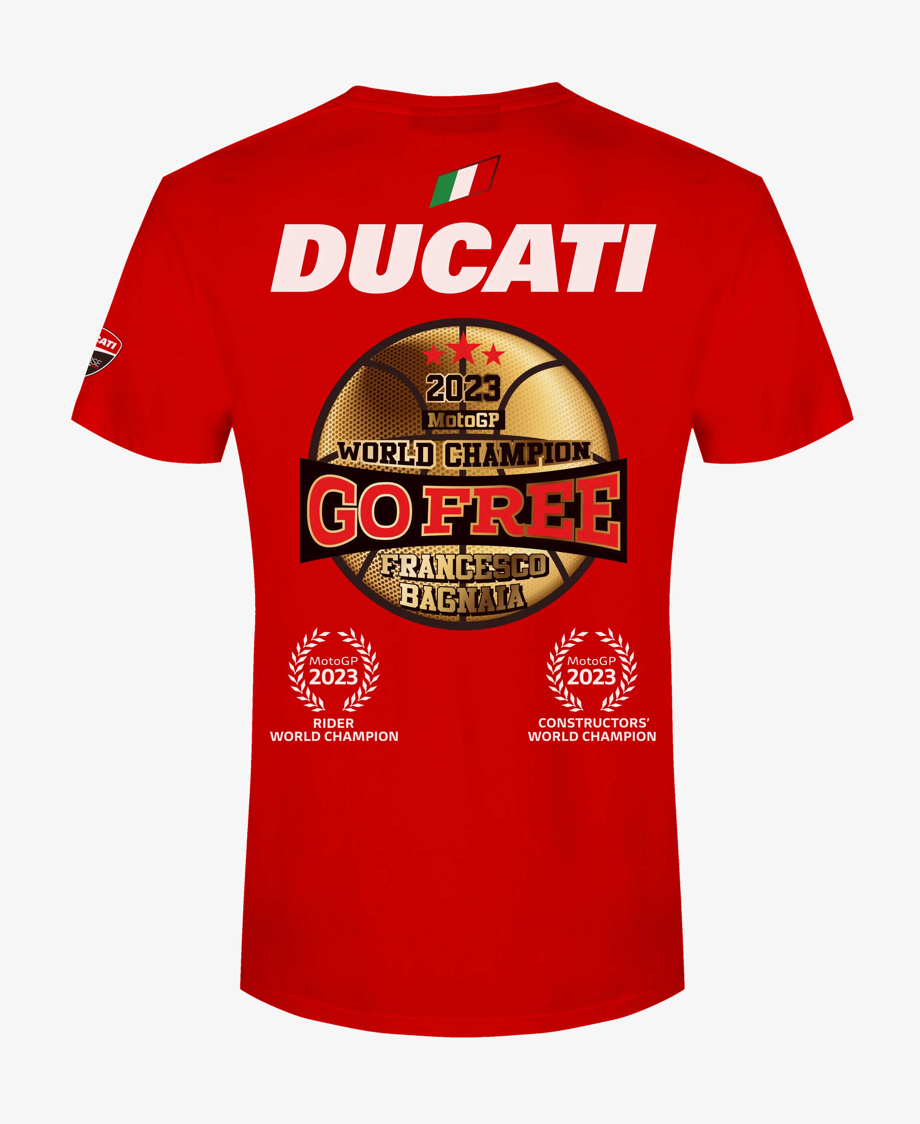 CAMISETA DUCATI PECCO BAGNAIA CELEBRATIVE red