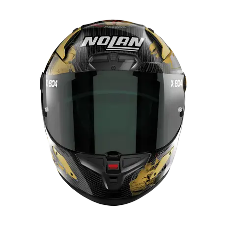 CASCO NOLAN X804 RS CARBON CHECA GOLD 025